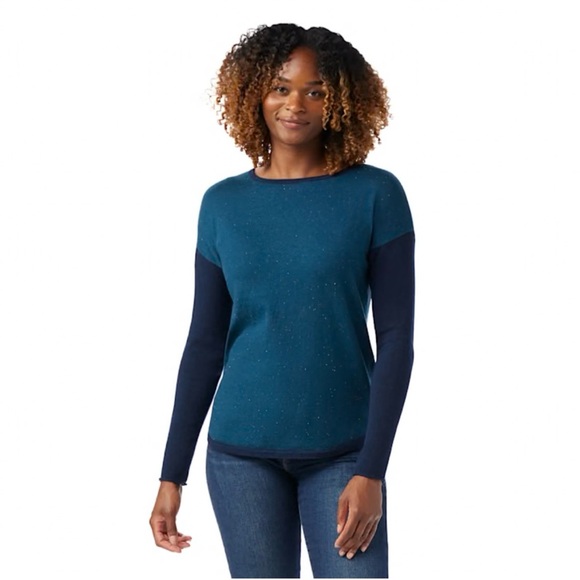Smartwool Sweaters - Pink Smartwool Shadow Pine Colorblock Women's Sweater